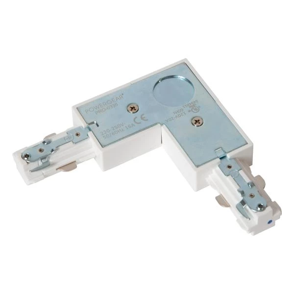 Lucide TRACK L-connector - 1-circuit Track lighting system - Left - White (Extension) - detail 1